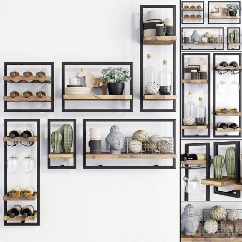 '3dsky Pro - Teak House (Loft) - d-Bodhi Shelfmate_set 3'