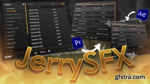 JryMedia - JerrySFX v1.0.1 for After Effects and Premiere Pro JryMedia - JerrySFX v1.0.1 for After Effects and Premiere Pro