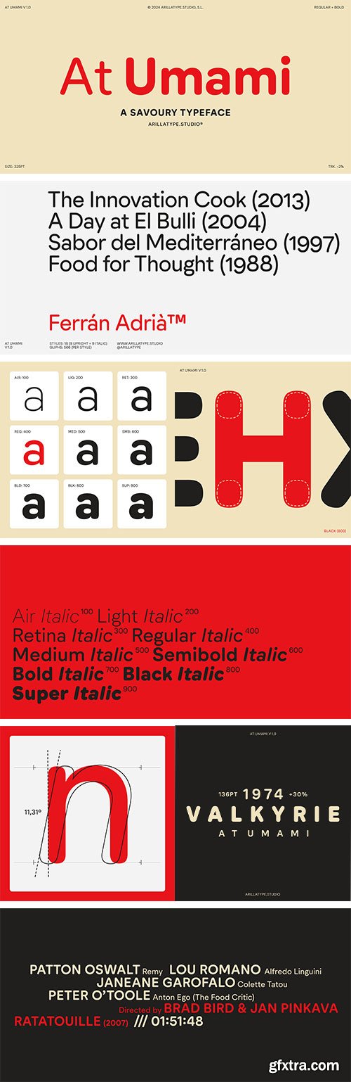 At Umami Font Family 18xOTF