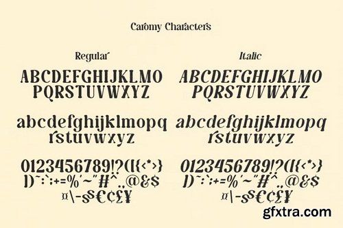 CreativeMarket - Caromy Retro Variable Font