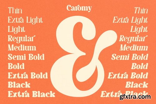 CreativeMarket - Caromy Retro Variable Font