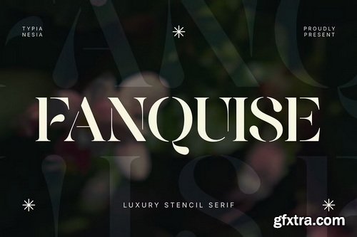CreativeMarket - Fanquise Luxury Stencil Serif Font