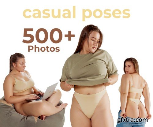 Cubebrush - Nikita Vitol - 500+ Casual Poses (Plus-Size model) Cubebrush - Nikita Vitol - 500+ Casual Poses (Plus-Size model)