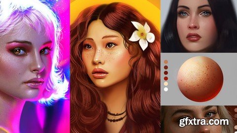 Udemy - Drawing Digital Realistic Female Portraits: Basics