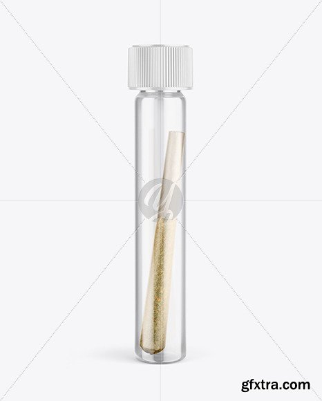 Yellowimages - Glass Tube w/ Weed Joint Mockup 46104