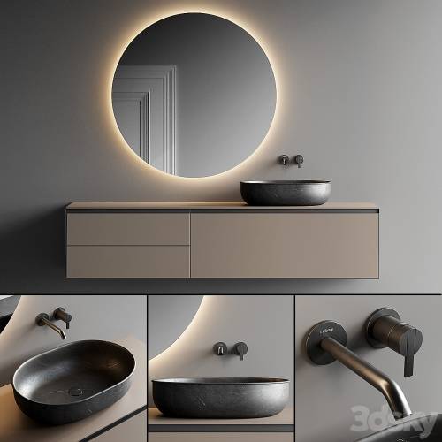 '3dsky Pro - Inbani Strato Vanity Unit Set 3' '3dsky Pro - Inbani Strato Vanity Unit Set 3'