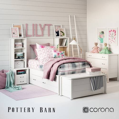 '3dsky Pro - Set for baby Girl Plaid bedroom' '3dsky Pro - Set for baby Girl Plaid bedroom'