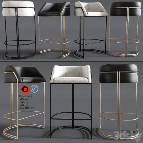 '3dsky Pro - Deja vu bar stool Giopagani' '3dsky Pro - Deja vu bar stool Giopagani'