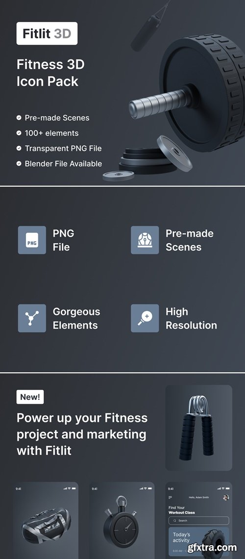 Fitlit 3D | Fitness 3D Models