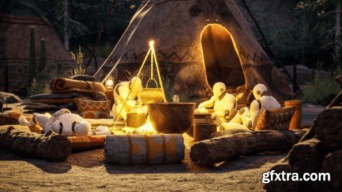 Native American Village (Village, Wild West Village, Mountains, Village) (5.4)