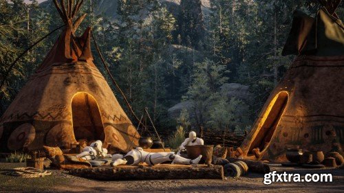Native American Village (Village, Wild West Village, Mountains, Village) (5.4)