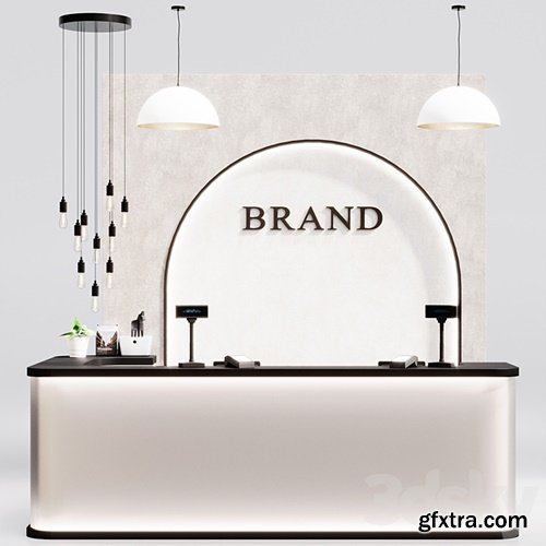 3dsky Pro - Reception, clothing store cash desk, service counter