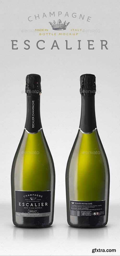 GraphicRiver - Champagne Gran Cuvee Bottle Mockup 10705980