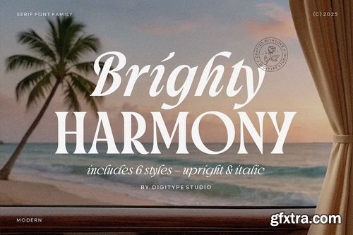 CreativeMarket - Brighty Harmony Serif font family