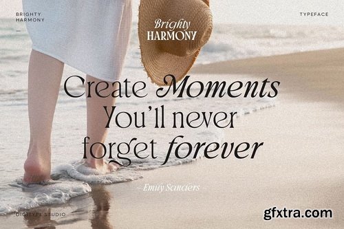 CreativeMarket - Brighty Harmony Serif font family