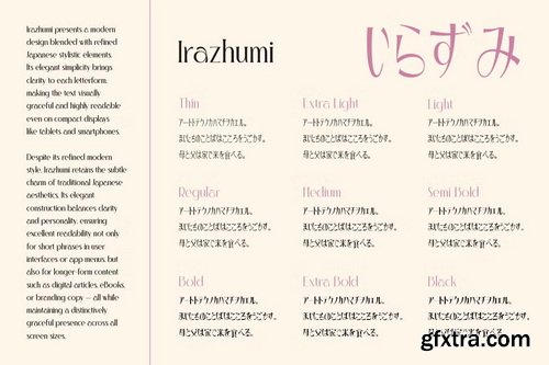 CreativeMarket - Irazhumi Japanese Scripts