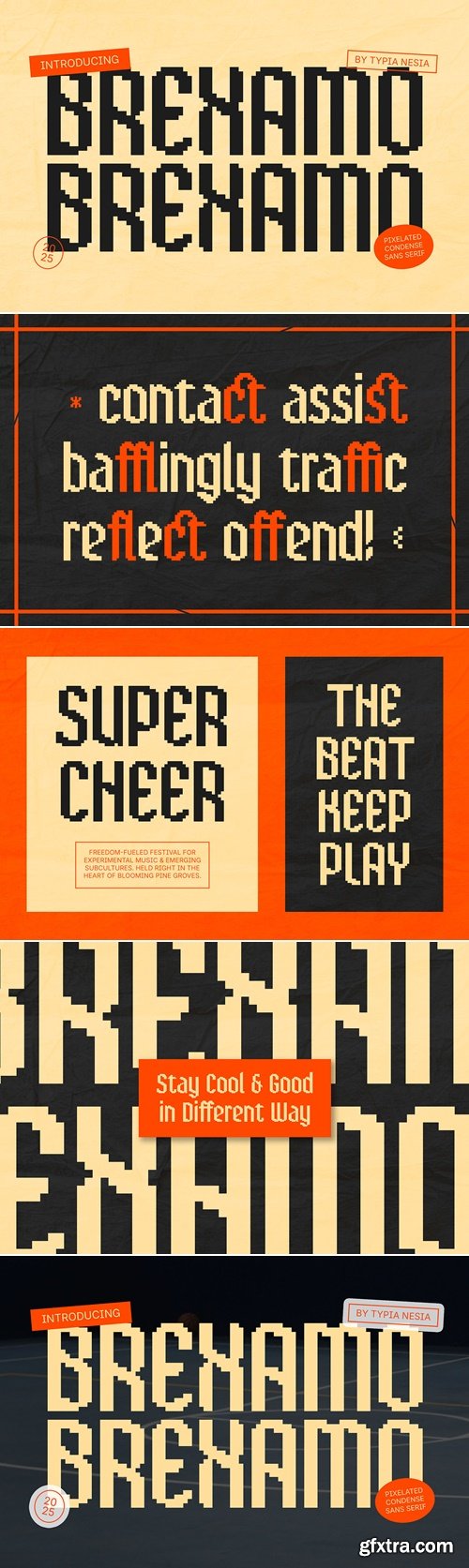 CreativeMarket - Brexamo - Pixelated Condensed Sans