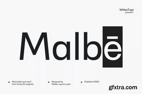 Malbe Modern and Minimalist Sans
