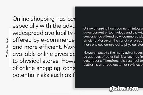 Malbe Modern and Minimalist Sans