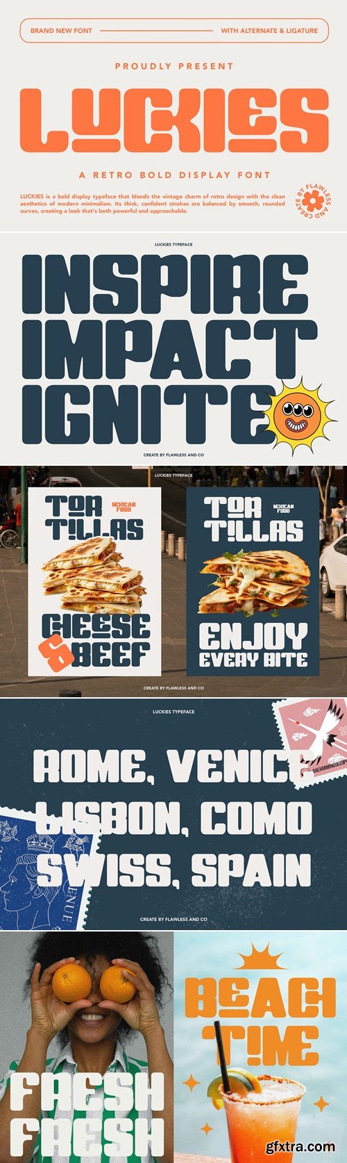 CreativeMarket - Luckies - Retro Display Font