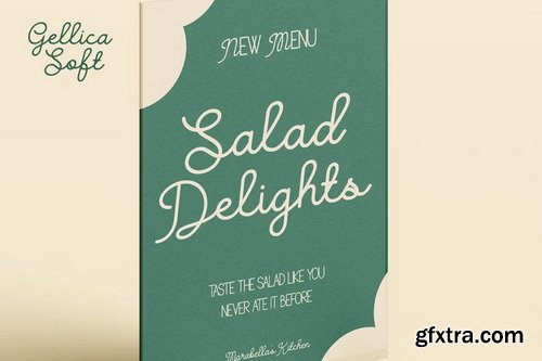 CreativeMarket - Gellica Soft Handwritten Font Duo