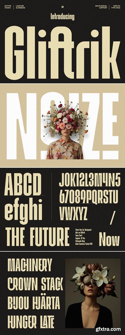 CreativeMarket - Gliftrik - Condensed San Serif