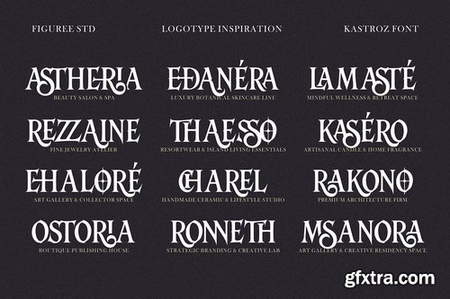 CreativeMarket - Kastroz Luxury Vintage Serif Font