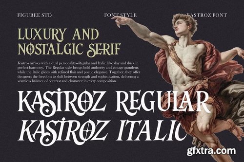 CreativeMarket - Kastroz Luxury Vintage Serif Font
