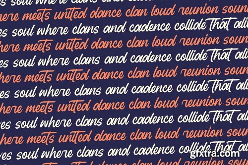 CreativeMarket - Ragtime Clansful Modern Brush Font