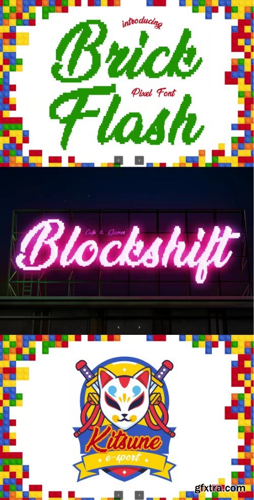 Brick Flash Pixel Font
