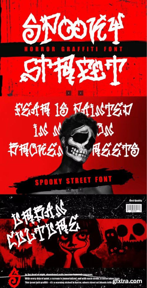 Spooky Street Horror Graffiti Font