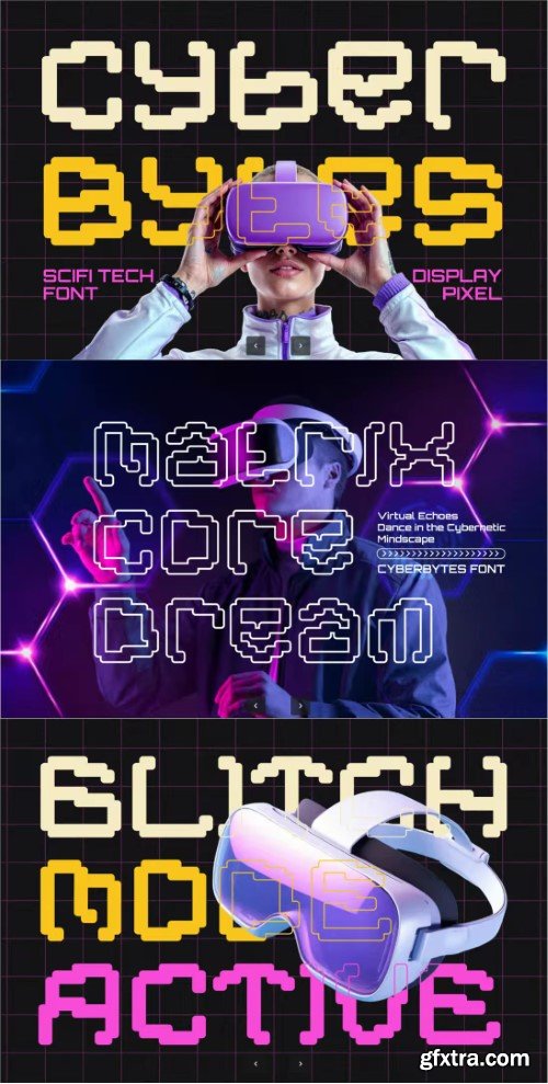 Cyber Bytes Futuristic Pixel Font