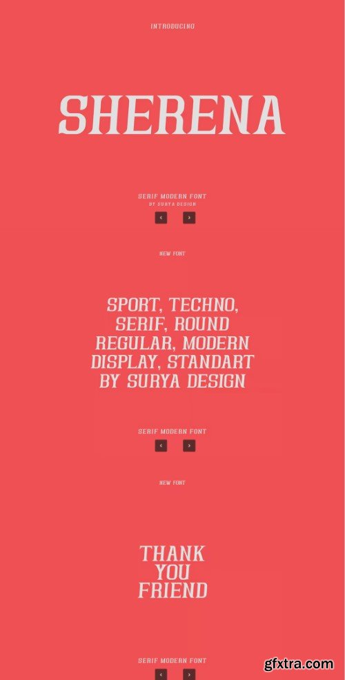Sherena - Serif Modern Font