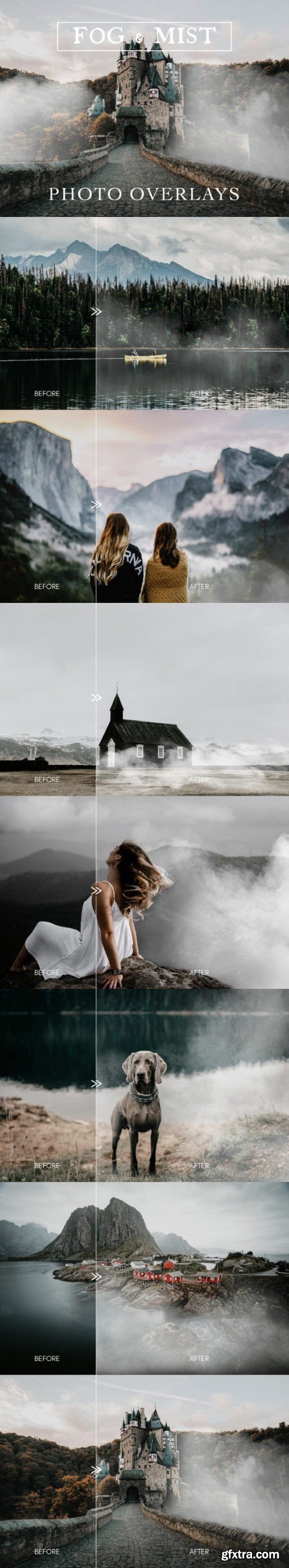 Creativemarket - 30 Real Fog & Mist Photo Overlays