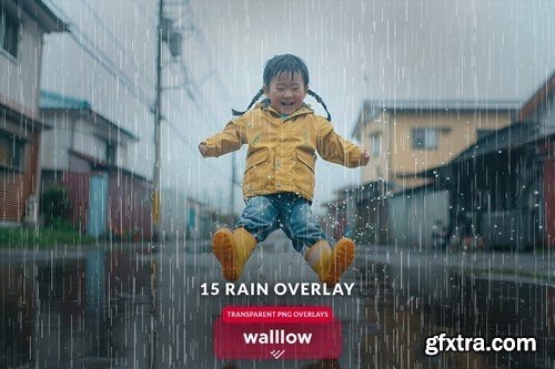 Creativemarket - Rain png Transparent photo overlays