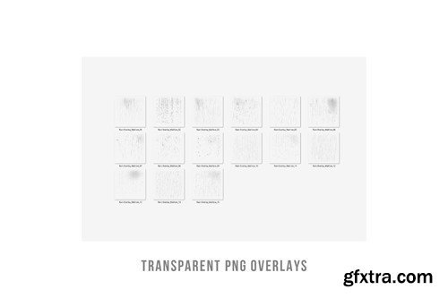 Creativemarket - Rain png Transparent photo overlays