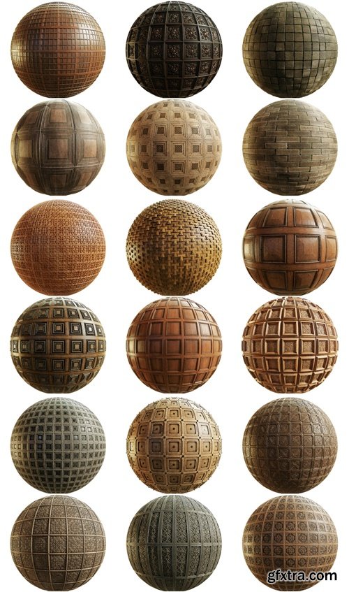 CGAxis - Patterned Wooden Walls