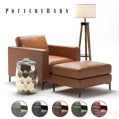 '3dsky Pro - Pottery Barn Jake Armchair' '3dsky Pro - Pottery Barn Jake Armchair'