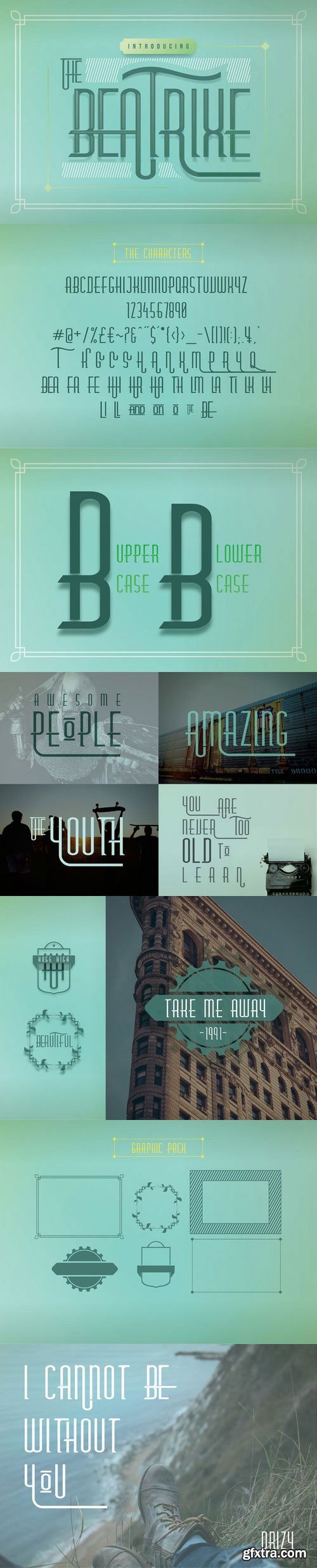 CreativeMarket - Beatrixe + Graphic Pack 737632
