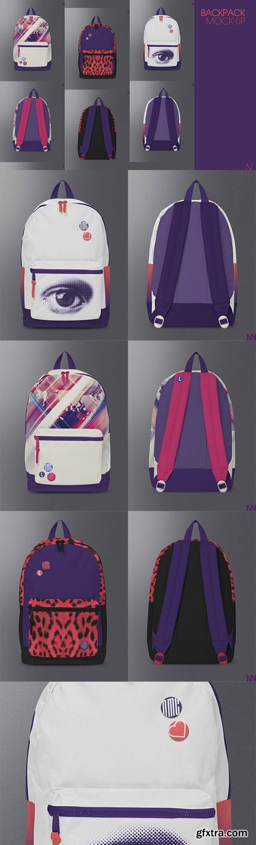 CreativeMarket - Backpack Mock-up 250368