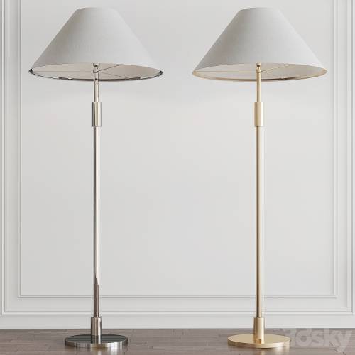 '3dsky Pro - Robert Polished Nickel Light Floor Lamp by Ralph Lauren'