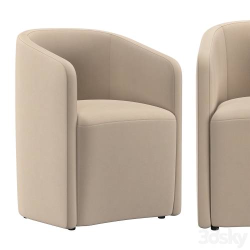 '3dsky Pro - AURELIE BARRELBACK FABRIC ARMCHAIR' '3dsky Pro - AURELIE BARRELBACK FABRIC ARMCHAIR'