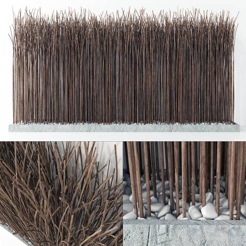 '3dsky Pro - Screen long wood thin dry branch pebble n2 / Long screen of thin dry branches No. 2' '3dsky Pro - Screen long wood thin dry branch pebble n2 / Long screen of thin dry branches No. 2'