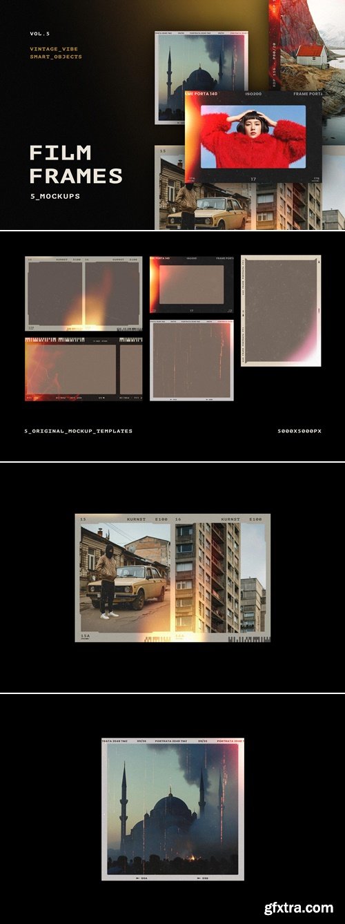 Pixelbuddha - Retro Film Frames Mockups