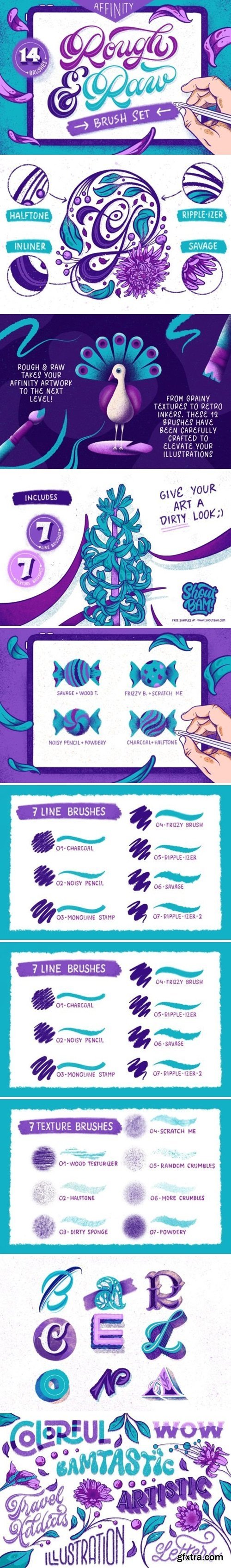 Shoutbam - Rough & Raw Affinity Brushes