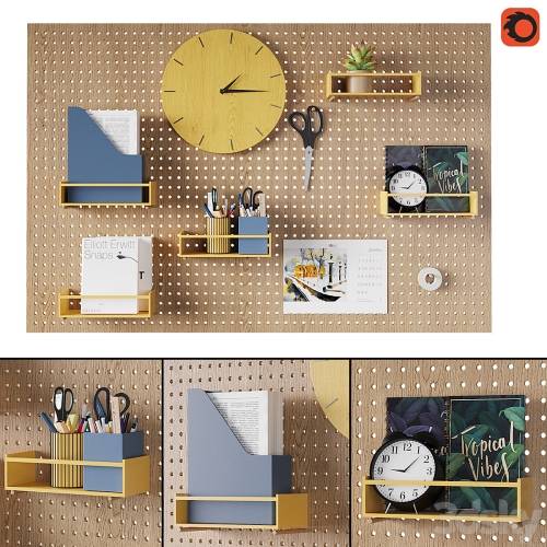 '3dsky Pro - Perforated board organizer'