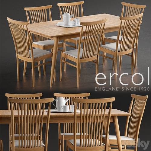 '3dsky Pro - Ercol Teramo Medium Extending Dining Table, Ercol Teramo Dining Chair' '3dsky Pro - Ercol Teramo Medium Extending Dining Table, Ercol Teramo Dining Chair'