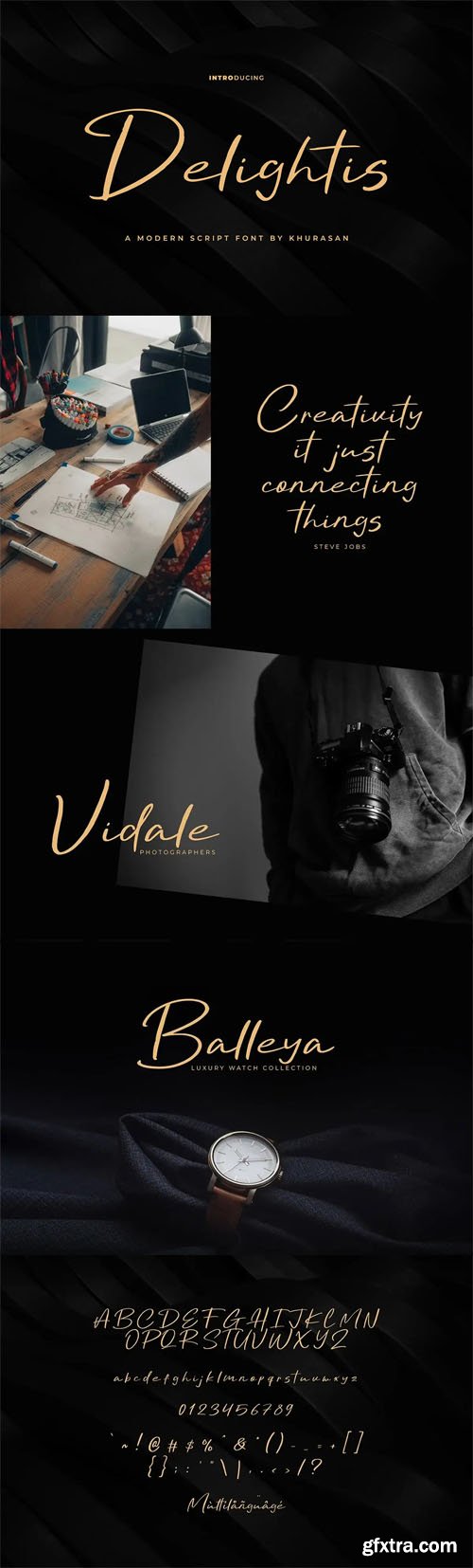 Delightis - Stylish Modern Script Typeface