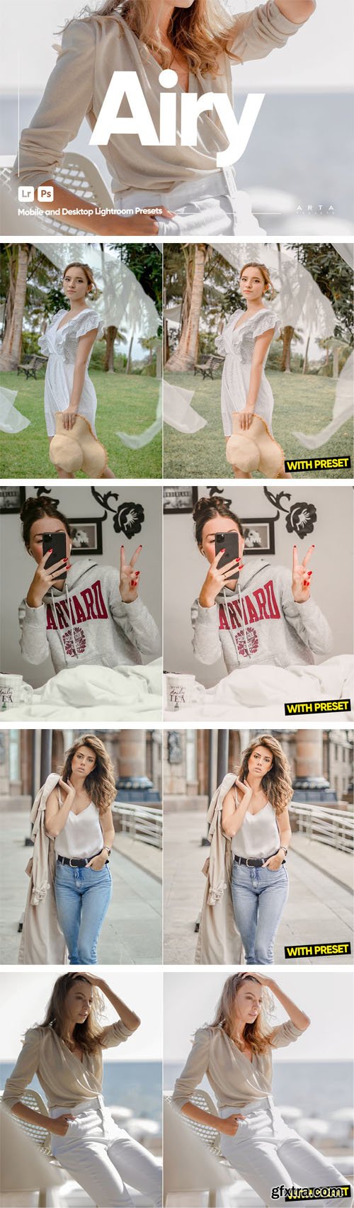 Airy Mobile & Desktop Lightroom Presets