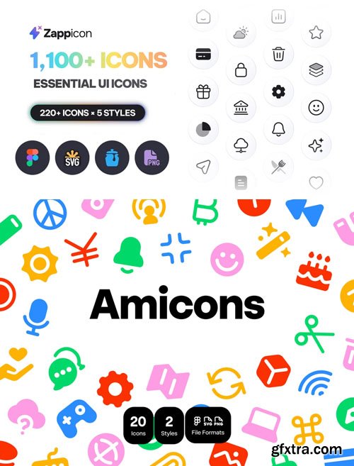 1100+ Essential UI Icons Library [Figma, SVG, PNG]